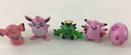 Pokemon Mini 1&quot; Figures 5pc Lot Clefulu Anime PVC Snubbull Poke Miniature Toy - £14.82 GBP