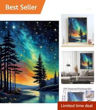 Adult Diamond Paint By Numbers - Full Drill Kit with Round Diamonds 12x16in - $19.75