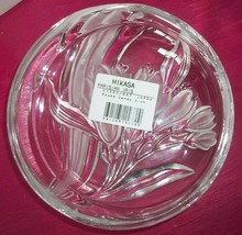 Mikasa Parisian Small Candy Dish Iris Round Glass Floral - £6.25 GBP