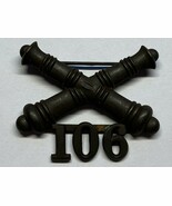 1902-1905, U.S ARMY ARTILLERY CORPS, BRONZE,106th FIELD ARTILLERY, COLLA... - $643.64 MXN