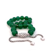 David Yurman Authentic Estate Onyx Spiritual Beads Bracelet 6.6&quot; Silver ... - €211,03 EUR