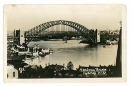 RPPC Real Photo Postcard Of Harbour Bridge Sydney - £34.85 GBP