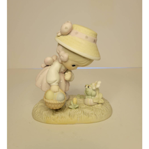 Vintage Collectible Precious Moments Figurine, 521906 Hoppy Easter, Friend - $25.73