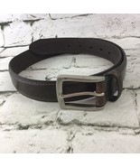 Dockers Mens Sz 32 Belt Classic Brown Faux Leather Business Or Everyday  - $9.89