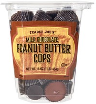 2 boxes TRADER JOE&#39;S KOSHER MILK CHOCOLATE PEANUT BUTTER CUPS NET 16 - £18.99 GBP