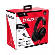 HyperX Cloud III Over-Ear Wired Gaming Headset - Black/Red - £59.78 GBP