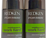 2X Redken for Men  Work Hard Molding Paste 3.4 oz Each - £62.68 GBP