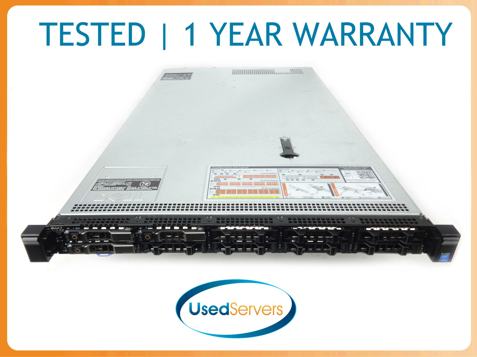 Poweredge R630 10SFF 2x2640v4 2.4GHZ=20cores 32GB 3xHD Tray H730 - $234.05