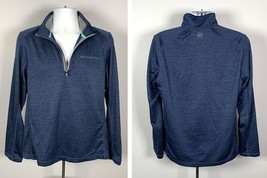 Vineyard Vines Performance Half Zip Pullover Shirt Medium Blue Polyester - $34.60