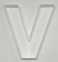 Letter V 4 Inch Uppercase Capital Block Font Cookie Cutter USA PR4235 - £3.13 GBP