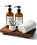 Large Bathroom Vanity Tray For Counter 11.8&quot; X 7&quot;, Wood Tray Pedestal St... - €36,46 EUR