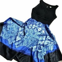 NWT Sangria Blue Sleeveless Handkerchief Hem Dress Size 6 - £20.78 GBP