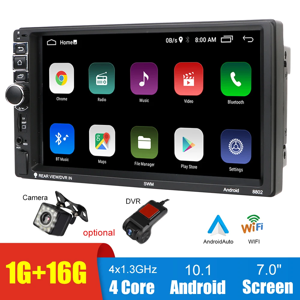 7 Inch Screen Car MP5 Player Android FM Transmitter Media Video Display ... - £73.27 GBP+