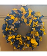 14" University of Michigan Wolverines Balloon and Fabric Wreath for Home Decor o - $55.00