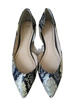 MARC FISHER Anny 3 Flat Snake Skin Slide Ballet Pointed Shoes Womens 6.5 - £39.86 GBP