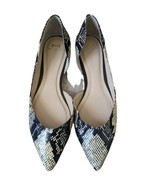 MARC FISHER Anny 3 Flat Snake Skin Slide Ballet Pointed Shoes Womens 6.5 - $49.49