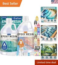 1 Gallon No Yellowing Epoxy Resin - Long Working Time for Creative Maste... - $92.18