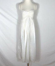 J EAN Paul Gaultier Soleil Maxi Dress Size L White Sleeveless Cotton - £354.38 GBP