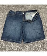 Lee Denim Jeans Shorts Women 20W Medium Blue Relaxed Fit Mid Rise Pocket... - $26.35 CAD