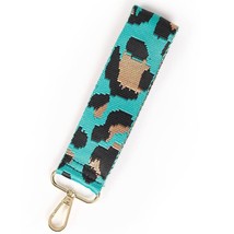 Aqua Leopard Wristlet Strap - £11.10 GBP