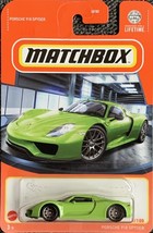 Matchbox Porsche 918 Spyder GREEN - $5.89