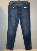 GAP Premium Skinny Jeans Women&#39;s Sz 10/30 L Blue Dark Wash Denim Straigh... - $14.03