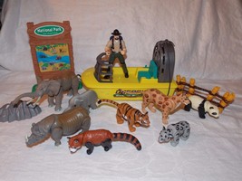 Plastic Zoo Animals Keenway Toys Figures National Park Man &amp; Zoo Animals - £9.89 GBP