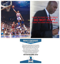 John Salley signed Detroit Pistons basketball 8x10 photo proof Beckett COA auto - £62.01 GBP