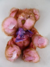 Dan Dee Pink &amp; Brown fancy 10&quot; Teddy Bear Plush SOFT and VERY pretty color - £7.77 GBP