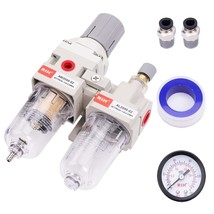 Rih 1/4&quot; Npt Compressed Air Filter Regulator Lubricator Combo, 1/4&quot; Npt - $37.93