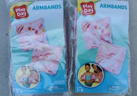 2 Packages of Kids Unicorn Swimming Pool Inflatable Arm Float Floaties - NEW - £3.97 GBP