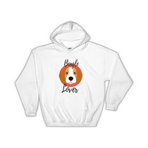Beagle Lover : Gift Hoodie Dog Cartoon Funny Owner Heart Cute Pet Mom Dad - £28.13 GBP