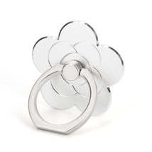 Metal Cell Phone Finger Ring Holder Rotatable Desktop Phone Stand, Color: 5 Leaf - £0.77 GBP