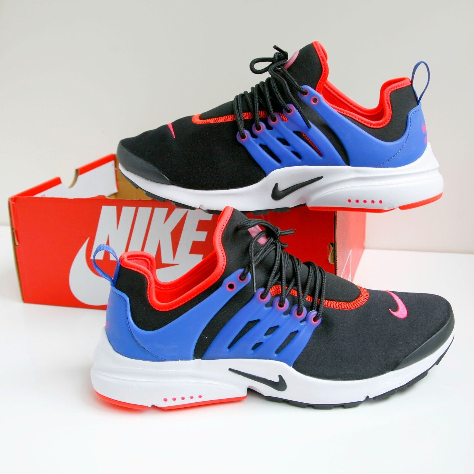 Primary image for Nike Air Presto Women's Running Shoes Black Hyper Pink Blue Size 11 REG: $130