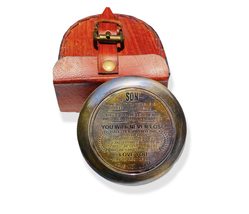 Poem Pocket Compass with &#39;Son-You Will Never Lose Engraved II (Antique B... - £35.83 GBP