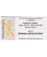 Tower of Power 2003 Ticket Stub Belleville Ticket Stub Canada Collectible - $5.77