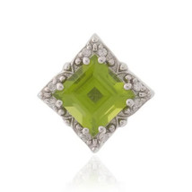 Jewelry of Venus fire Pendant of Goddess Selene Arizona Peridot silver pendant - £553.26 GBP