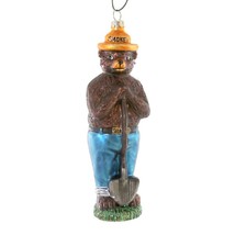 SMOKEY THE BEAR ORNAMENT 6&quot; Glass Forest Fire Safety Mascot Christmas Tr... - £17.27 GBP