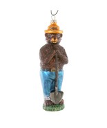 SMOKEY THE BEAR ORNAMENT 6&quot; Glass Forest Fire Safety Mascot Christmas Tr... - £17.16 GBP