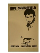 Rick Springfield Poster Gig Concert Handbill - £10.54 GBP