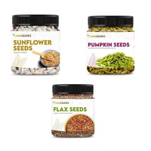 Premium Seed Mix Combo PackRaw Pumpkin SeedsSunflower Seeds Flax Seed - $20.79+