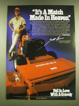 1990 Gravely 18-H Mower Ad - It's a match made in heaven - $18.49