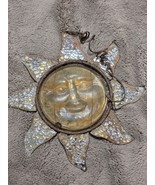 Vintage garden ornament;coronal smiling sun.C.1960. - $524.88 MXN