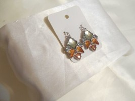 ALFANI 1-1/2" Silver Tone Jeweled Dangle Drop Fish Hook Earrings F347 $28 - $12.47