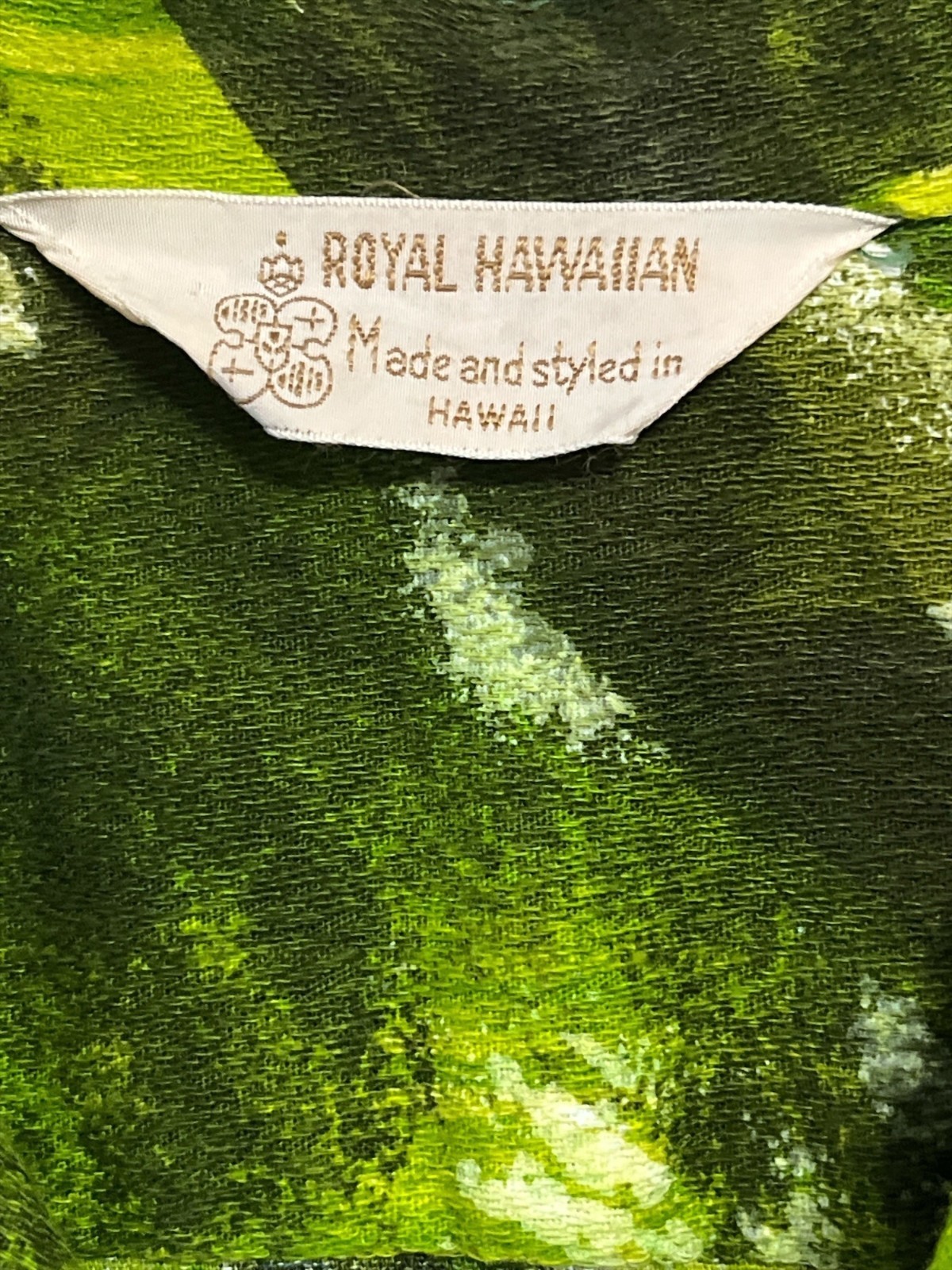Vintage Royal Hawaiian Green Floral Aloha Shirt Men’s Size M – Made in Hawaii Item image 2