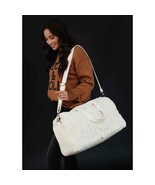 Cable Knit Duffle Bag - Cream - £62.65 GBP