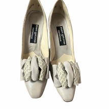 80s/90s VTG RETRO Stuart Weitzman Martinique Grey Pump RIbbon Vamp Heels... - £69.72 GBP