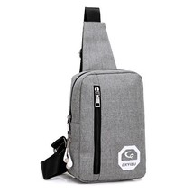 Men Clutch Nylon Messenger Bag Casual Travel Rucksack Chest Bag Solid Crossbody  - £60.14 GBP
