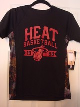 Nba Unk Miami Heat Boys Polyester Black Shirt New - £7.79 GBP