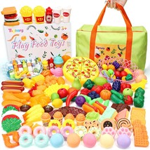 Play Food Set,160Pcs Pretend Play Fake Food Toys,Toy Food For Kids Kitchen Set W - £41.68 GBP